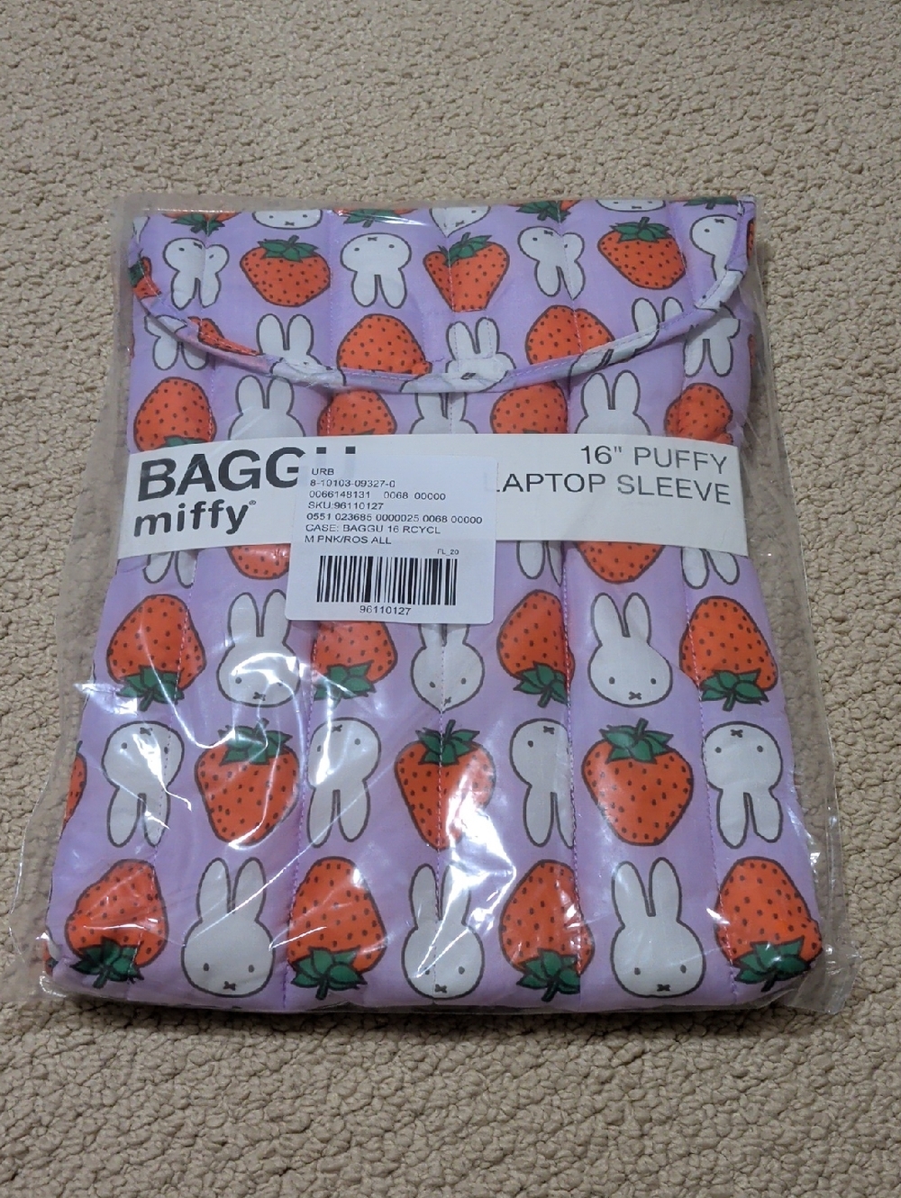 BAGGU x Miffy Puffy Laptop Sleeve